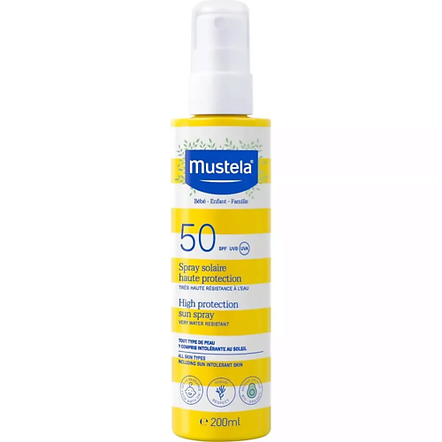 MUSTELA Водостойкий солнцезащитный спрей Sun Spray SPF50 200 #1