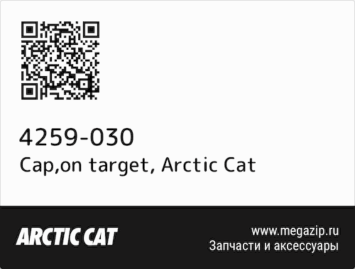 Cap,on target Arctic Cat 4259-030 #1