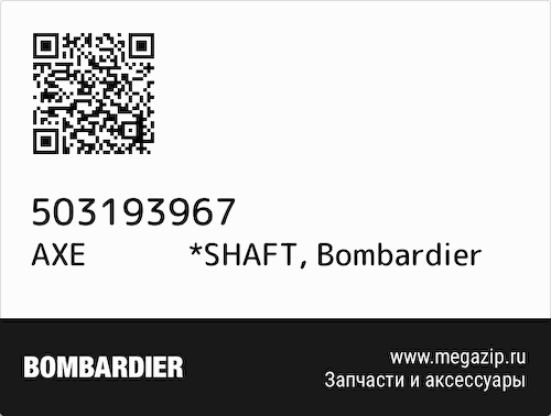AXE            *SHAFT Bombardier 503193967 #1