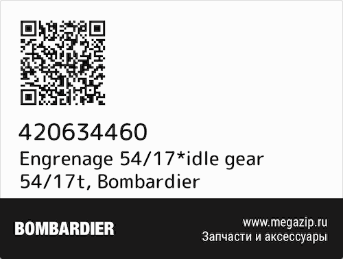 Engrenage 54/17*idle gear 54/17t Bombardier 420634460 #1