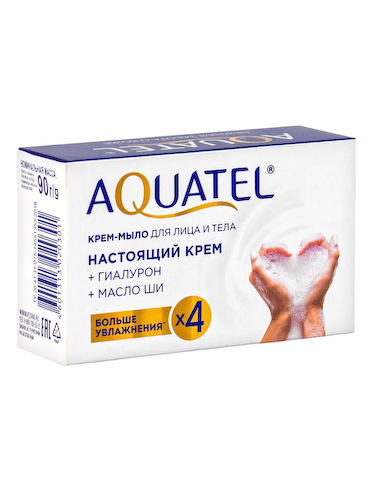 Крем-мыло твердое Aquatel классическое, 90 г #1