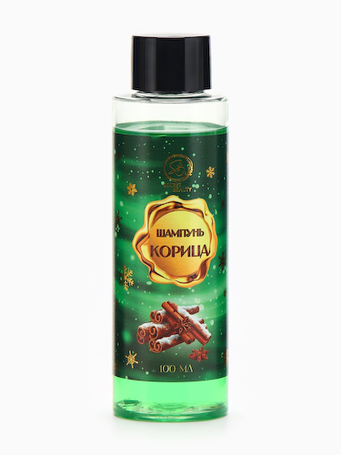 Шампунь для волос Secret Beauty, аромат корицы, зеленая серия, 100 мл #1