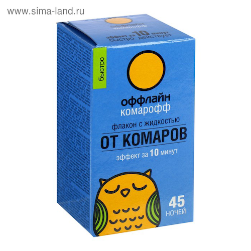 Дополнительный флакон-жидкость от комаров «Комарофф», 45 ночей, 1 шт. #1