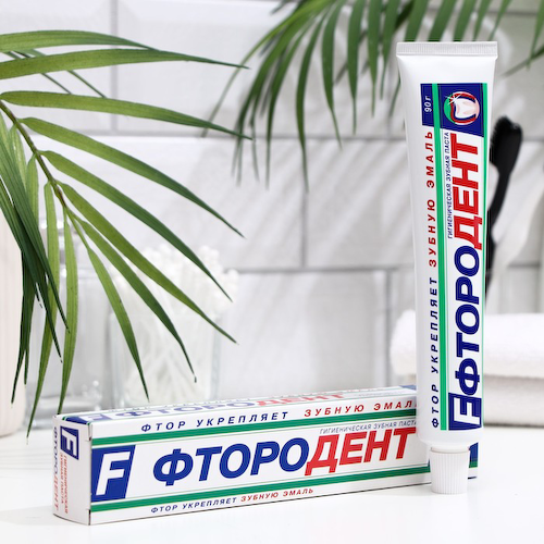 Зубная паста «Фтородент», в упаковке, 90 г #1