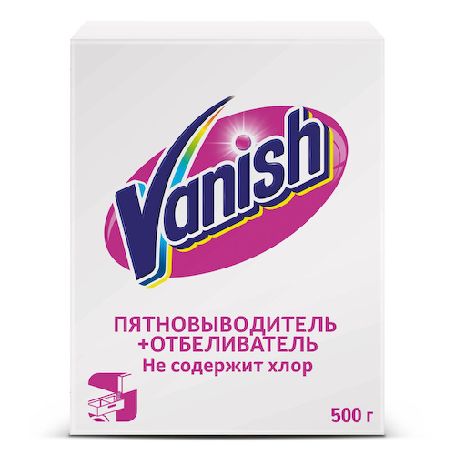 пятновыводитель-отбеливатель VANISH порошок без хлора 500г #1