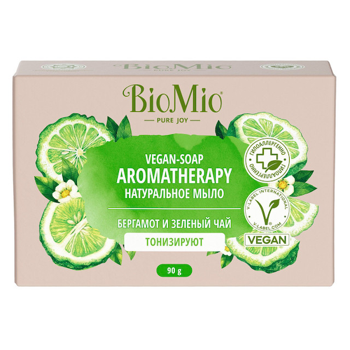 мыло BIOMIO  Бергамот и Зеленый чай 90г #1