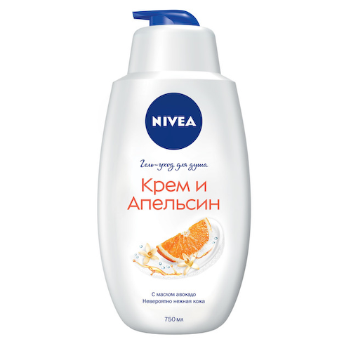 гель для душа NIVEA Крем и Апельсин 750мл #1