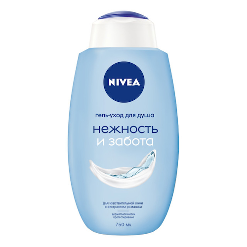 гель для душа NIVEA Нежность и забота 750мл с дозатором #1