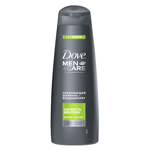 шампунь DOVE Men Свежесть ментола 2в1 380мл мужской #1