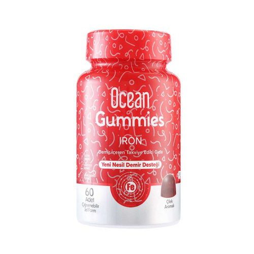 Гаммиc Железо вкус клубники Ocean Orzax/Орзакс пастилки жевательные 2,5г 60шт #1