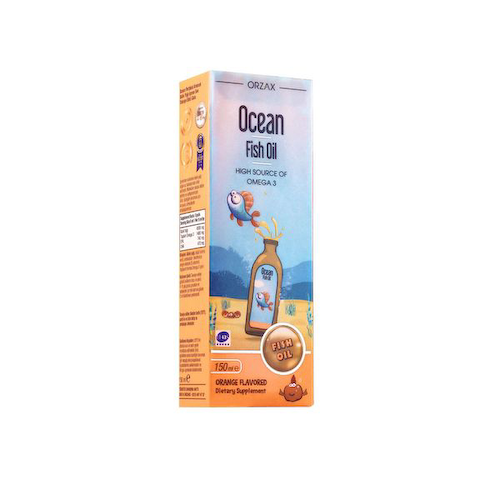 Рыбий жир Фиш оил вкус апельсина Ocean Orzax/Орзакс жидкость для приема внутрь фл. 150мл #1