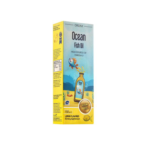 Рыбий жир Фиш оил вкус лимона Ocean Orzax/Орзакс жидкость для приема внутрь фл. 150мл #1