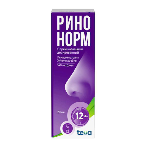 Ринонорм спрей назальный дозированный 140мкг/доза 20мл 100доз #1