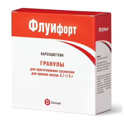 Флуифорт гранулы для приг. раствора для приема внутрь пак. 2,7г/5г 10шт #1