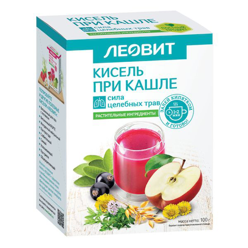 Кисель при кашле Леовит пак. 20г 5шт #1
