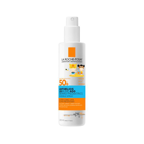 Спрей солнцезащитный для чувствительной кожи SPF50+/PPD27 Dermo-Pediatrics UVMune 400 Anthelios La Roche Posay/Ля рош позе 200мл #1