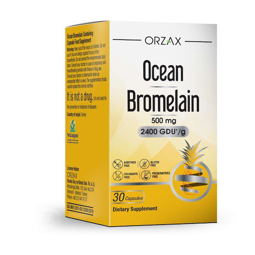 Бромелайн Ocean Orzax/Орзакс капсулы 618мг 30шт #1