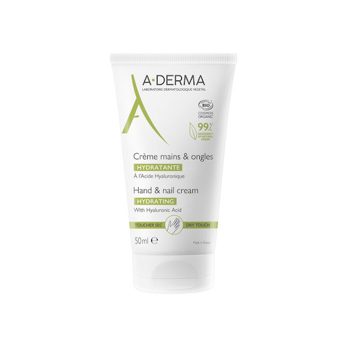 Крем для рук и ногтей увлажняющий с гиалуроновой кислотой A-derma/А-дерма туба 50мл #1