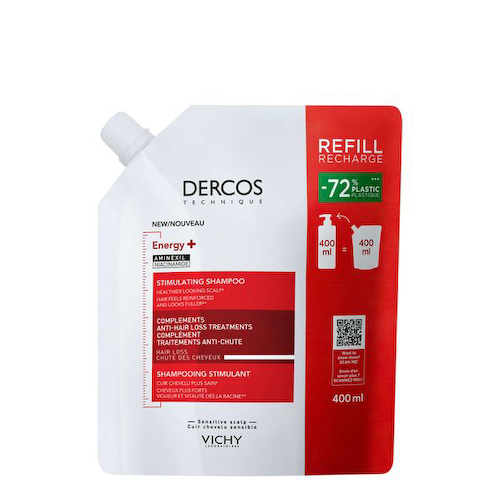 Шампунь против выпадения волос Energy+ Dercos Technique Vichy/Виши сменный блок 400мл #1