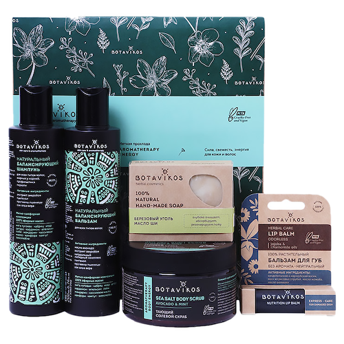 Подарочный набор Aromatherapy Energy для тела и волос Maxi, 5 предметов, Botavikos #1