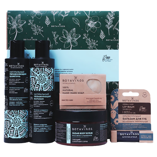 Подарочный набор Aromatherapy Hydra для тела и волос Maxi, 5 предметов, Botavikos #1