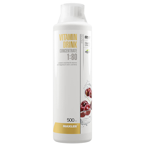Витаминный концентрат (В+магний+L-карнитин), вкус Вишня, 500 мл, MAXLER #1