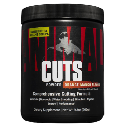 Жиросжигающий комплекс Animal Cuts Powder, апельсин-манго, 265 г, Universal Nutrition #1