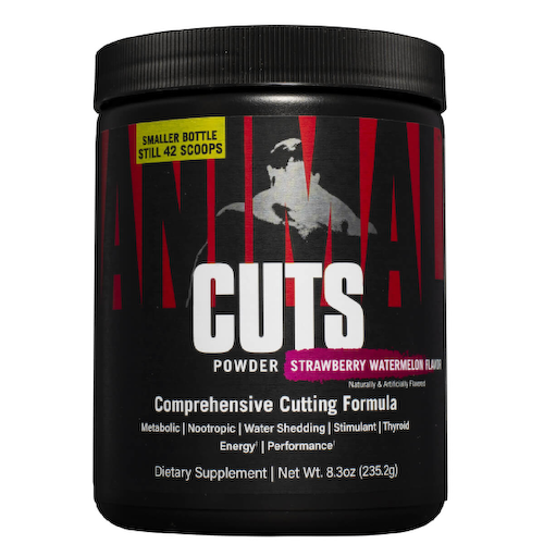 Жиросжигающий комплекс Animal Cuts Powder, клубника-арбуз, 235 г, Universal Nutrition #1