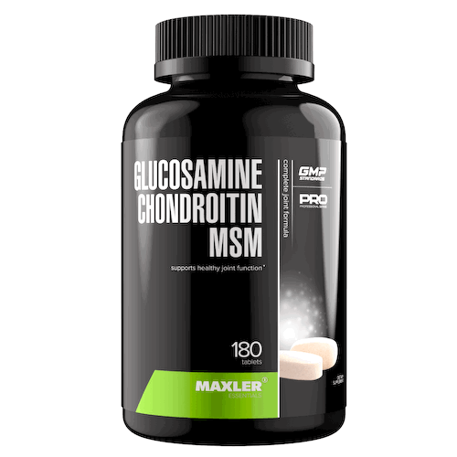 Глюкозамин Хондроитин МСМ (Glucosamine Chondroitin MSM), 180 таблеток, MAXLER #1