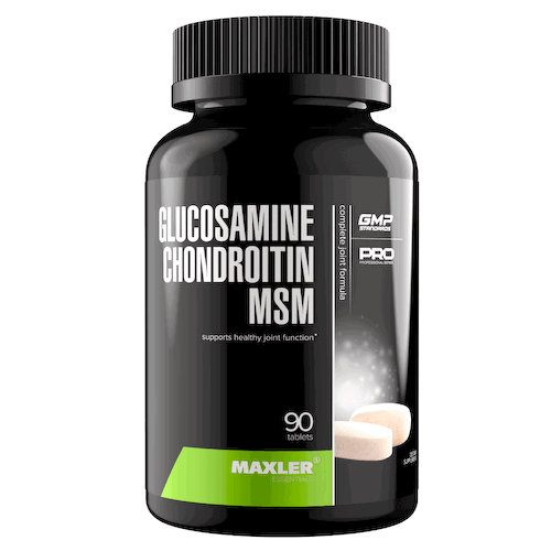 Глюкозамин Хондроитин МСМ (Glucosamine Chondroitin MSM), 90 таблеток, MAXLER #1