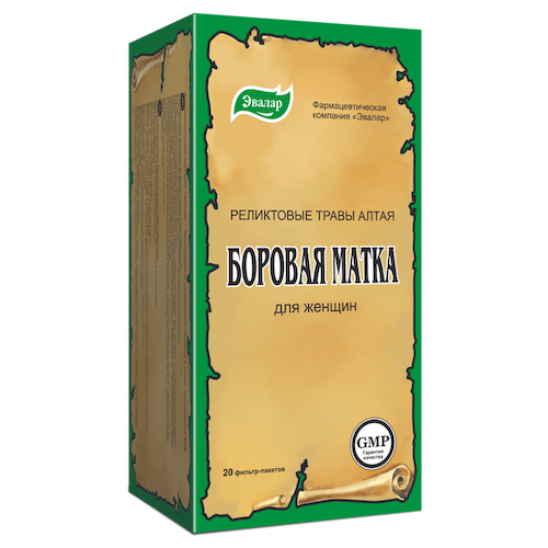 Боровая матка чай, 20 фильтр-пакетов, Эвалар #1