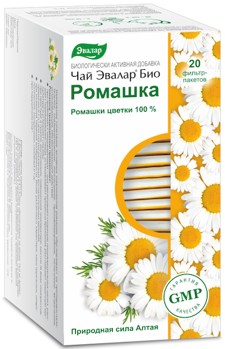 Чай Эвалар БИО ромашка, 20 фильтр-пакетов #1