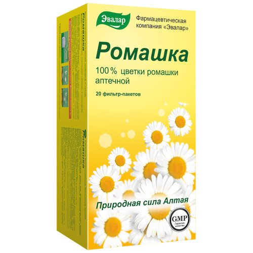 Ромашка, 20 фильтр-пакетов,Эвалар #1