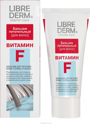 Бальзам питательный для волос, Витамин F, 200 мл, LIBREDERM #1