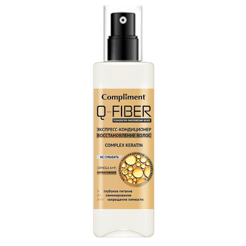 Экспресс-кондиционер Восстановление волос Keratin Q-FIBER, 200 мл, Compliment #1