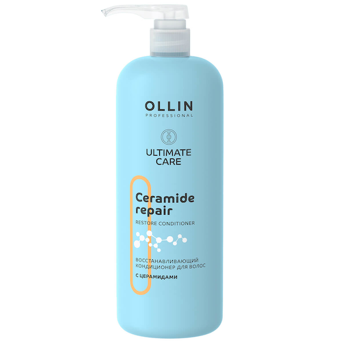 Ultimate Care Восстанавливающий кондиционер для волос с церамидами, 1000 мл, OLLIN #1