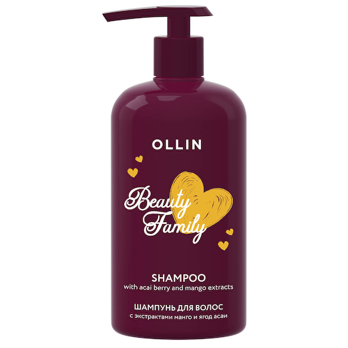 Beauty Family  Шампунь для волос с экстрактами манго и ягод асаи, 500 мл, OLLIN #1
