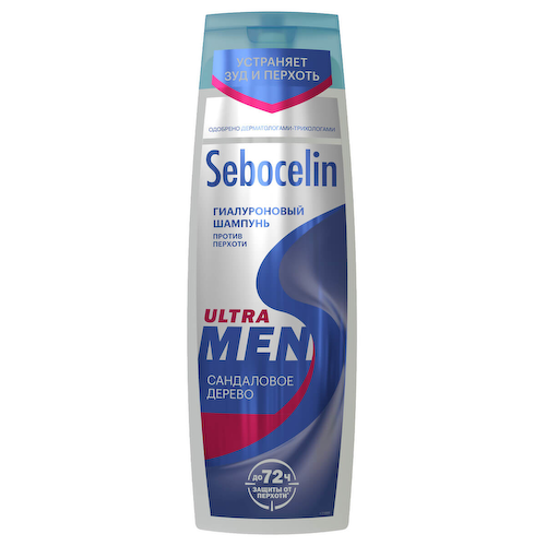 Гиалуроновый шампунь против перхоти SEBOCELIN Сандаловое дерево MEN 400 мл, LIBREDERM #1