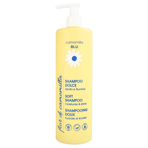 Мягкий шампунь для волос "Увлажнение и Блеск" Soft shampoo moisturize & shine, 500 мл, Camomilla Blu #1