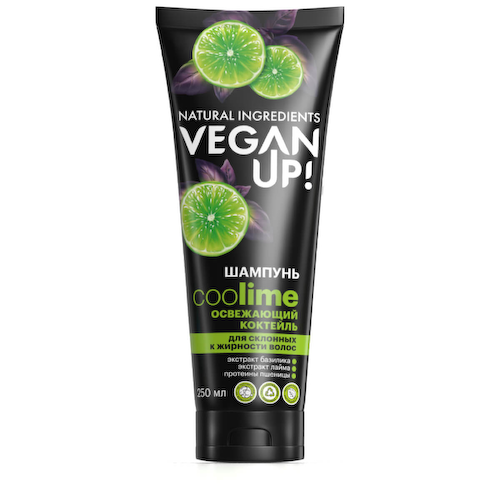 Шампунь для склонных к жирности волос ОСВЕЖАЮЩИЙ КОКТЕЙЛЬ. COOLIME 250 мл, VEGANUP! #1