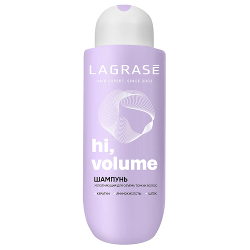 Уплотняющий шампунь для тонких волос «Hi, volume», LA GRASE #1