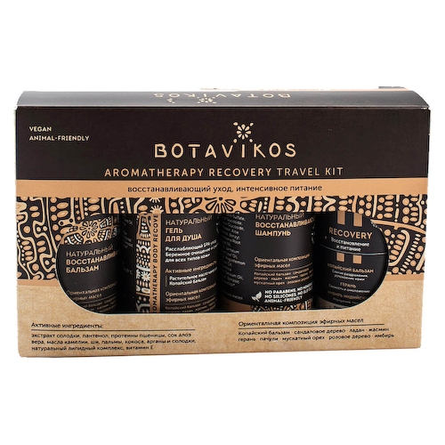 Восстанавливающий тревел-набор Aromatherapy Recovery, 4 продукта*50 мл, Botavikos #1