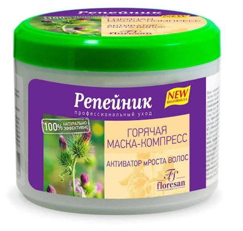 Маска Активатор роста волос, репейник, 450 мл, FLORESAN #1