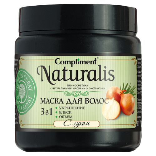 Маска для волос 3в1 с луком Naturalis, 500 мл, Compliment #1