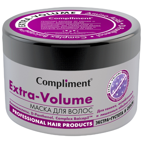 Маска для волос Extra Volume Экстра-густота и объем, 500 мл, Compliment #1