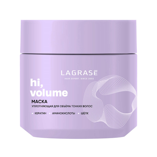 Уплотняющая маска для тонких волос «Hi, volume», LA GRASE #1