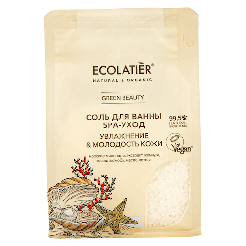 GREEN Соль для ванны SPA-уход, 600 гр, Ecolatier #1