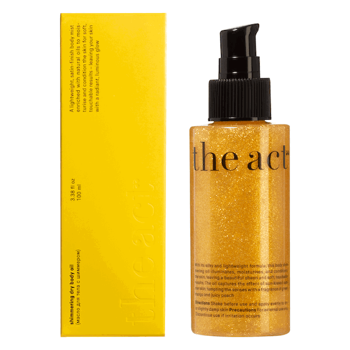 Масло для тела с шиммером (shimmering dry body oil), 100мл, The Act #1