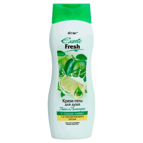 Крем-гель для душа Лайм и Лемонграсс, Exotic Fresh, 500 мл, Витэкс #1