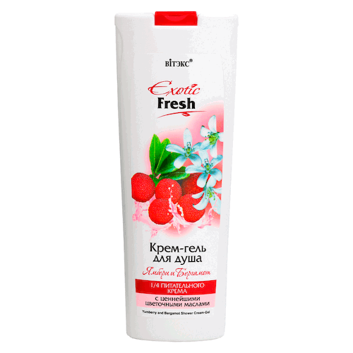 Крем-гель для душа Ямбери и Бергамот, Exotic Fresh, 500 мл, Витэкс #1